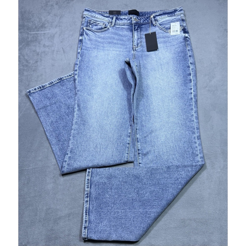 Buckle Black Jeans Womens 36x36 (34x32) Wide Leg Stretch Denim Light Wash NEW